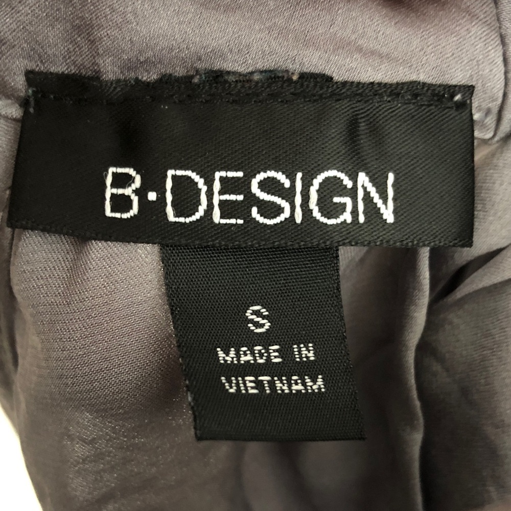 B•Design Gray Ruffle Tie Blouse - Picture 2 of 10